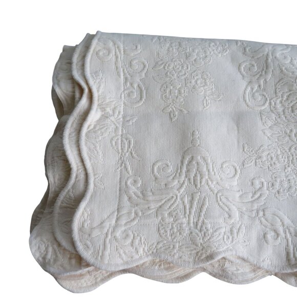 JCP Home Matelassé Quilted Pillow Shams 2 Standard Made in Portugal Pale Yellow - Picture 8 of 15